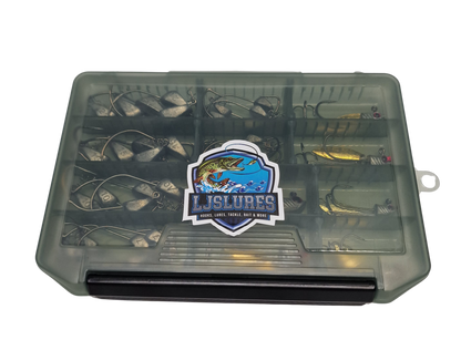 Weighted Hook Box - 36pc Set for Predator Fishing | Drop-Resistant Tackle Box|