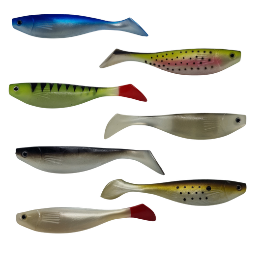 Paddle tail Soft Bait 2pc set - 15cm, 26g - Large Soft Bait for Predator Fishing